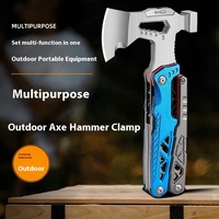 Hache tactique multifonctionnelle en aluminium, tête de hache en bois, voiture, camping, survie, outil de coupe de bois, hachette d'extérieur, vente en gros
