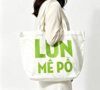 Sacs fourre-tout en toile de coton avec fermeture à bouton, motif personnalisé, écologiques, réutilisables, résistants, pour femmes