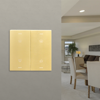 Youpin — interrupteur tactile avec glissière de clé knx, avec alarme, commutateur de lumière kailh z wave wifi, bouton on/off, ensemble tuya