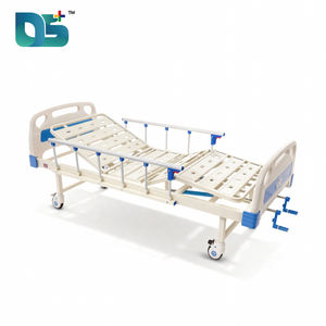 Lit médical manuel de qualité hospitalière à double fonction avec tête de lit et pied de lit en ABS, 5 barrières de sécurité pliables en alliage d'aluminium, 2050900550 mm - Product Image 3