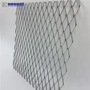 Fabrication professionnelle de panneaux en maille métallique expansée en aluminium, grille en métal expansé en maille losange