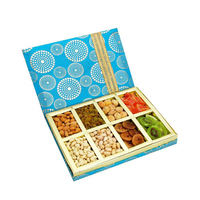 Custom Design Walnoot Pitten Cashew Droog Fruit Geschenkverpakking Hoge Kwaliteit Vier Compartimenten Noten Doos
