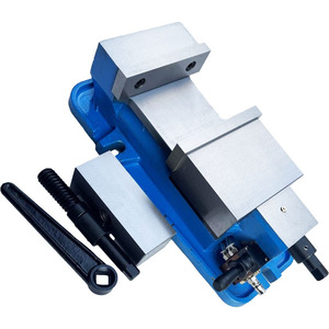 Tornillo de banco neumático de 6 pulgadas con mandíbula plana de liberación rápida para fresadora CNC de alta resistencia - Product Image 1