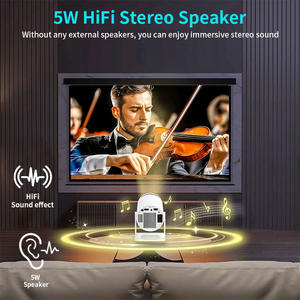 Proiettore Mini 2026 Aggiornato con Altoparlante HiFi, <span class=keywords><strong>App</strong></span> Integrate e Video 1080P, Basso Rumore, Wi-Fi, Schermo Grande, Leggero, Compatibile iOS/Android - Product Image 2