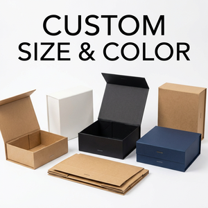 Boîte cadeau magnétique pliable de luxe en carton rigide noir mat avec logo personnalisé pour bougie, cadre <span class=keywords><strong>photo</strong></span>, vente en gros - Product Image 3
