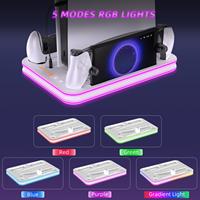 Support de charge multifonctionnel Gepaide 2025 avec éclairage RGB pour PS5/PS5 Slim/PS5 Pro – Article très demandé, OEM/ODM acceptés