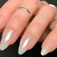 Meilleurs faux ongles Senboma jouet faux ongles plage longue blanche presse sur Gel manucure