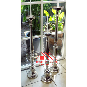 Portavelas de Pilar Arge Mediano y Pequeño para Hogar, Hoteles y Restaurantes, Portavelas de Aluminio de Alta Calidad para Piso, Superventas - Product Image 2