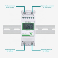 Medidor de Energía Monofásico Digital Eléctrico Prepago con Pantalla LCD para Montaje en Riel, DC1000V, Certificado CE, para Sistemas Fotovoltaicos RUIPEIN