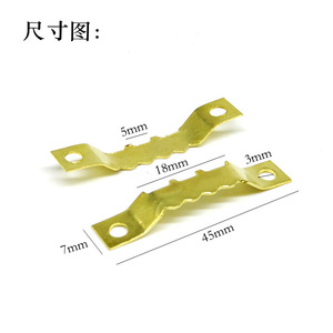 Gold Double Sided Serrated <b>Picture</b> <b>Frame</b> <b>Hooks</b> Metal Hanging Hardware 3-5kg Load Single <b>Hook</b> 1 Jin Pack - Product Image 3