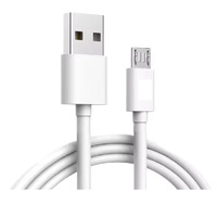 Cable de Datos de Carga Rápida con Trenzado de PVC y Cobre Puro, 1M/2M, 30/28/26AWG, Micro-USB, Escáner de Código de Barras, Certificado CE