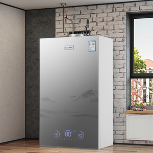 <span class=keywords><strong>Chaudière</strong></span> combinée électrique et gaz naturel 50 kW à condensation avec échangeur de chaleur en cuivre, chauffe-eau domestique à gaz de combustion, boîtier en acier - Product Image 1