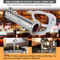 Distributeur de bière à 3 robinets, tour de bière, kit de pièces pour tour de bière, tour en acier inoxydable, robinet en laiton, triple distributeur de bière