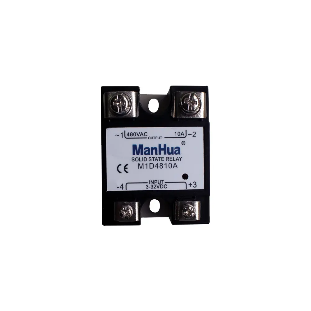 Manhua 3-32VDC 10A Single Phase Control Solid State Relay Screw Mount SSR M1D4810A