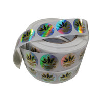 Autocollant personnalisé avec logo de marque, autocollant en vinyle PVC brillant, autocollant holographique, étiquette adhésive holographique