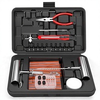 Kit de réparation de pneus robuste 70 pièces, kit de réparation de pneus tubeless pour crevaisons, kit de réparation de pneus universel tout-en-un pour situations d'urgence
