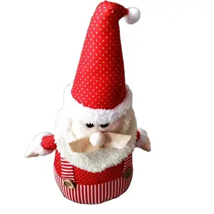 Produk Penjualan TERBAIK DI Uk Ornamen Natal Bentuk Sinterklas dengan Kain Penghenti Pintu Kubah Merah
