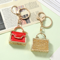 Pendentif de sac en métal de style raffiné européen et américain, accessoires de luxe légers pour voiture et porte-clés, vente en gros