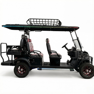Voiturette de golf électrique 6 <span class=keywords><strong>places</strong></span> abordable, véhicule de loisirs et de tourisme à quatre roues motrices, nouvelle énergie, efficace - Product Image 3