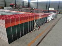 Tuiles de toit en résine synthétique ASA UPVC, couleur rouge brique, ignifuges, style américain, pour villas européennes, tuiles de toit solaires rouges