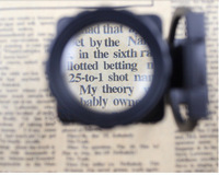 Professional Inspection Magnifying Mirror Double-Layer Glass Lens Alloy Foldable Magnifier with LED Light Metal