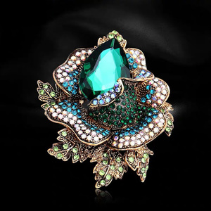 Accessoires pour femmes : <span class=keywords><strong>Broche</strong></span> simple, élégante et luxueuse, décoration colorée, <span class=keywords><strong>broche</strong></span> <span class=keywords><strong>CC</strong></span>, <span class=keywords><strong>broche</strong></span> fleur en cristal et strass, <span class=keywords><strong>broche</strong></span> de costume - Product Image 3