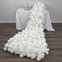 DKB Promotion Exceptionnelle : Chemin de Table Élégant en Fleurs Artificielles pour Décoration de Table de Mariage Minimaliste - Fournisseur en Gros