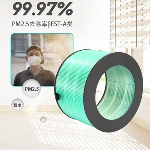 แผ่นกรองเครื่องฟอกอากาศ, แผ่นกรองป้องกันแบคทีเรียและไส้กรองถ่านกัมมันต์สำหรับเครื่องฟอกอากาศ360A AFTDT101/AAFTDT201 - Product Image 3