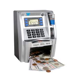 Máquina de Depósito de Dinero de Juguete para Niños, Simulación de <span class=keywords><strong>Cajero</strong></span> Automático, Multifuncional, Regalo de Navidad, <span class=keywords><strong>Banco</strong></span> de Juguete, Máquina de Depósito de Monedas - Product Image 4