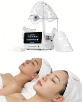 Dôme facial à oxygène 11-en-1 pour le bureau, Aqua Peeling, Hydra Peel, élimination des points noirs, nettoyage en profondeur, rajeunissement de la peau du visage et des mains, jet