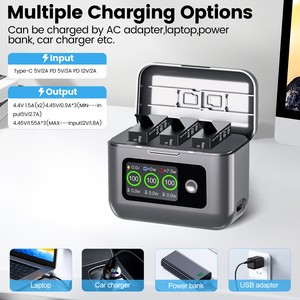 ชุดแบตเตอรี่ลิเธียมไอออน2100มิลลิแอมป์ต่อชั่วโมงเข้ากันได้กับ DJI OSMO 360/ACTION 6/ACTION 5 Pro/ACTION 4/ACTION 3 - Product Image 2