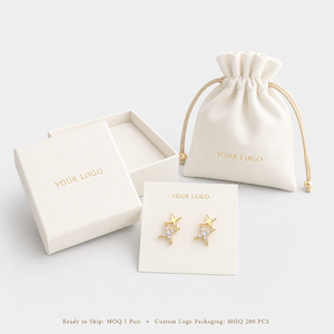 Pendientes Minimalistas con Diseño de Estrella de Cuatro Puntas, Joyería de Moda para Mujer, Elegante para Uso Diario, Regalo - Product Image 6