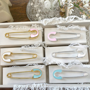 <span class=keywords><strong>Épingle</strong></span>s de sûreté émaillées petites, plaquées or/argent, sans boucle, de 4 cm, pour enfants, pour cadeau de mariage ou de fête, <span class=keywords><strong>avec</strong></span> motif Allah musulman islamique - Product Image 4