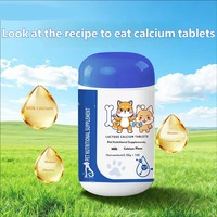 Comprimés de calcium et vitamine D3 pour chiens, chats et chiots, à absorption rapide, sûrs, riches en protéines, compléments alimentaires pour animaux de compagnie, directement du fabricant.