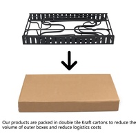 Rak Organizer Panci dan Wajan 5 Tingkat untuk Kabinet, Premium Heavy Duty, Lapisan Bubuk Hitam, Desain Penggunaan Vertikal dan Horizontal
