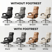 Chaises de direction modernes de luxe en cuir PU réglables en hauteur avec table de conférence pour bureau d'entreprise