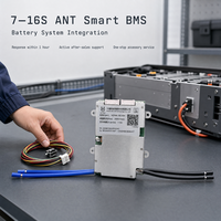Carte de protection de batterie ANT Smart BMS Série 7-16S 40A (pic 120A) et écrans d'affichage PCBA de différentes tailles