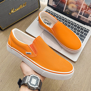 Mocassins à plateforme unisexe en toile respirante pour le travail, style décontracté, couleur unie, printemps-automne - Product Image 1