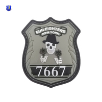 Promotion Fabricant : Patch PVC Tissé Personnalisé Crâne, Patch PVC Souple avec Logo 3D, Patchs Tactiques pour Chapeaux en PVC