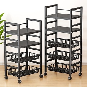 Estante Metálico Multiusos para Cocina con Ruedas, 5 Niveles, para Almacenamiento de Microondas, Utensilios de Cocina, Cestas para Frutas y Verduras - Product Image 1