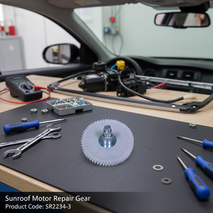Engranaje de reparación de motor de techo corredizo con eje de hierro para Renault Scenic (envío desde el fabricante de Turquía) Código de producto: - Product Image 3