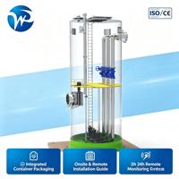 Station de pompage souterraine intégrée entièrement automatique WP pour usage industriel, en PRV préfabriqué, pour le traitement des eaux usées, avec moteur à engrenages haute performance