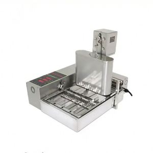 Machine à beignets commerciale électrique à gaz 6 rangées, mini-friteuse automatique pour beignets, machine à faire des beignets professionnelle pour la <span class=keywords><strong>France</strong></span> - Product Image 5