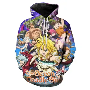 The Seven Deadly Sins Nana Anime 3D Printed Hoodies Cool Men Women Children Pullover Long Sleeve Boy Girl Kids Sweatshirts Coat