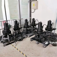 Pompe centrifuge submersible QXB4.0 en acier inoxydable pour l'aération de l'aquaculture et des réservoirs d'évacuation des eaux usées, haute efficacité