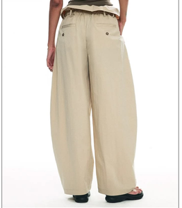 Pantalones <span class=keywords><strong>Cargo</strong></span> para <span class=keywords><strong>Mujer</strong></span> con Cordón Ajustable, Pantalones Anchos Estilo Globo, Pantalones Largos Casuales de Corte Holgado para Ropa Urbana y Uso Diario - Product Image 3