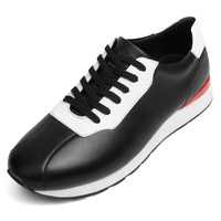 Nouveaux styles de baskets en cuir de luxe pour hommes, tendance de la mode, respirantes, antidérapantes, semelle en caoutchouc