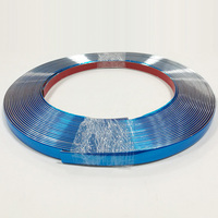 Garniture de moulage en chrome brillant pour voiture, pare-chocs anti-collision, bande de protection de bord, accessoires d'extérieur élevés