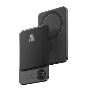 2024 metallo portatile cablato Wireless 2 in 1 <span class=keywords><strong>Mag</strong></span> netic Wireless ricarica Power Bank 10000mAh Power Bank - Product Image 1