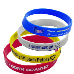 <span class=keywords><strong>2025</strong></span> הגעה חדש זול מכירות באיכות גבוהה wristbands מותאם אישית לוגו דקורטיבי גומי פס wristbands רך - Product Image 4